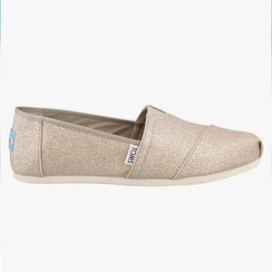 Toms Rose Gold Glimmer Alpargada Espadrille Slip-on Shoes - Women's 9
